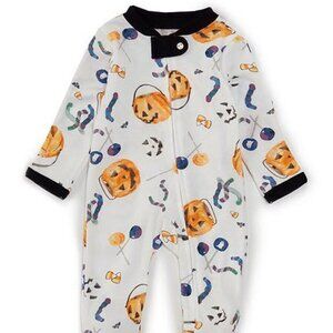 Burt's Bees Baby Long Sleeve Trick Or Treats Footed Coverall, Size 0/3 Month.